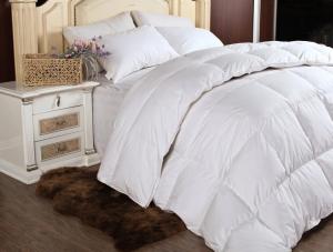 Buy cheap Customized Luxury Double Stitched Down Feather Quilt for Adults with White Goose Feather product