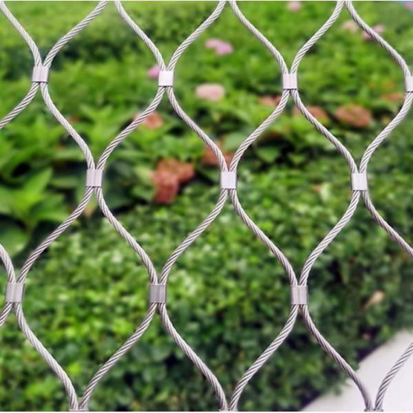 Customized Balustrade Cable Mesh Diamond Mesh Orientation for Customized In Width And Length
