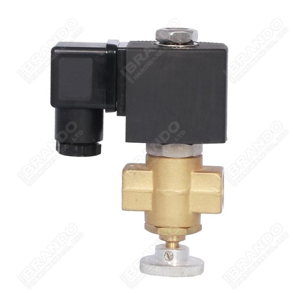 Manual Adjustable Flow Control Natural Gas Solenoid Valve 1/4'' 12V 24V DC