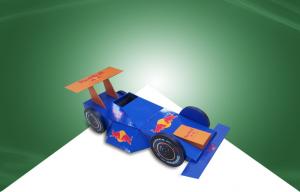 Buy cheap Paper Cardboard Point Of Sale Display Stands Display Models for RED BULL Racing Car product
