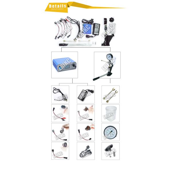ERIKC common rail injector nozzle tester equipment diesel injector testing machine