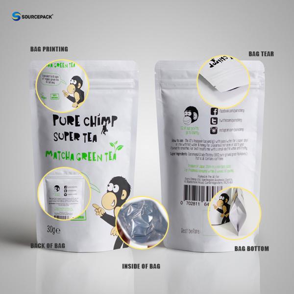 Customized Matte Surface Finishing Mylar Bag for Packaging Materials