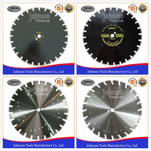 Standard 450mm Asphalt Cutting Blades Wide U Slots Laser Welded Diamond Saw Blades