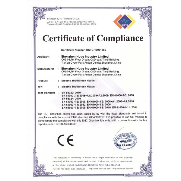 Blue indicator bristle replacement brush head SB-17A compatible for Oral B Toothbrush