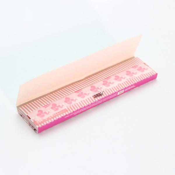 Customized Pink Smoking Rolling Paper 14gsm Paper Unbleached