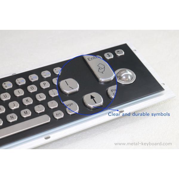 USB Panel Mount Trackball Mouse Stainless Steel Keyboard