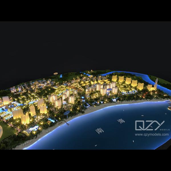 Boao King Bay Architectural Models Sunac Project 1/1000 Scale Acrylic Architectural Model