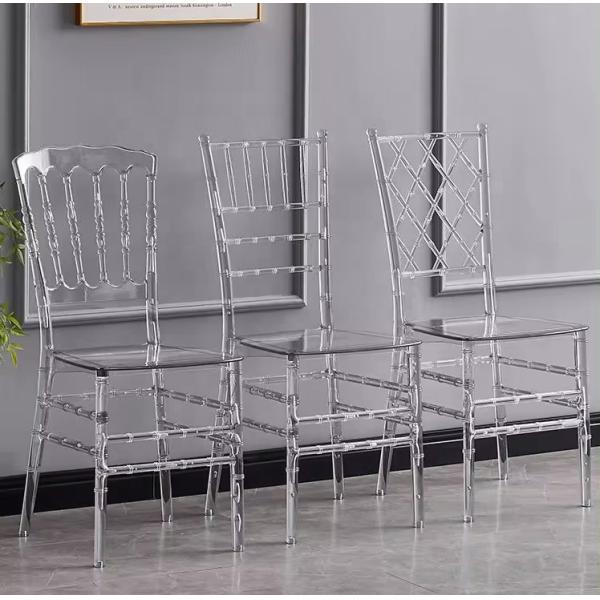Stackable Clear Acrylic Chiavari Chairs Banquet Lucite Chiavari Chairs