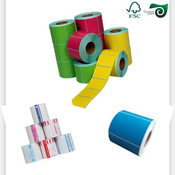 Offset Printing Synthetic Paper Roll For Inkjet Printers 200um 350um Adhesive Sticker