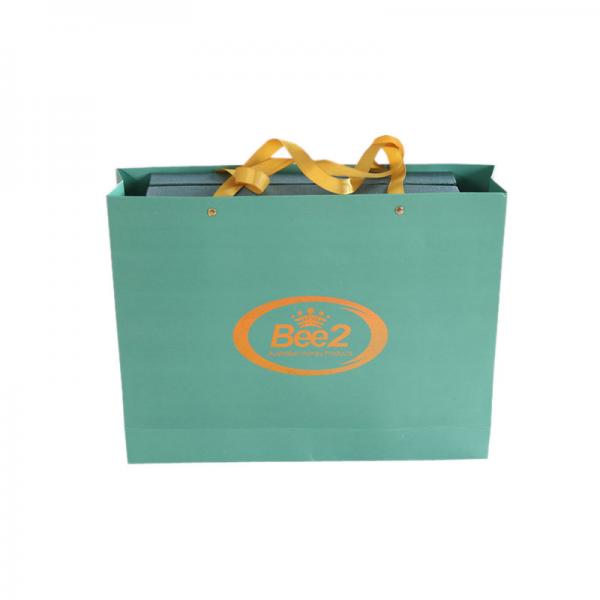 Quality Custom Luxury Printed Paper Gift Bags Packaging With Holographic Logo Factory for sale