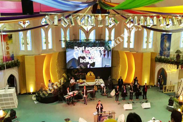 HD Screen Indoor Full Color Led Display Signs For Wedding / Event / Activities Stage