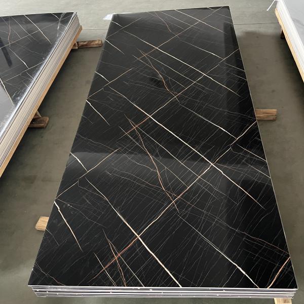 2.8mm Thickness PVC UV Marble Board for Interior Wall Decoration 1220x2800mm Exporter