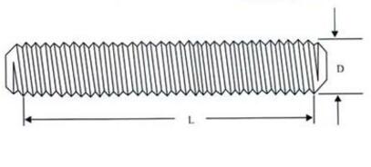 M4 - M42 B7 Plain Color carbon Steel Rod Galvanized Threaded Rod