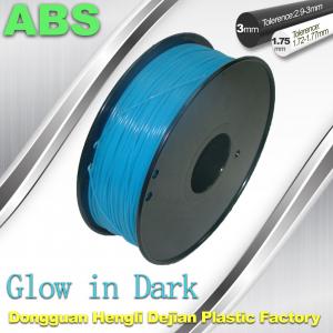 Buy cheap OEM Glow In The Dark 3d Printer Filament Consumables Material  1.75mm ABS Filament product
