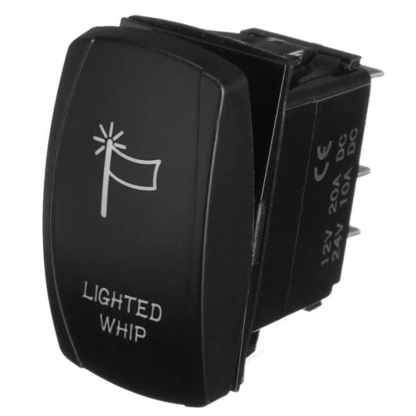 12V 24V Oem Customized Symbol Marine LED Waterproof 24 Volt Marine 4 Pin 5Pin Onoffon Rocker Switch
