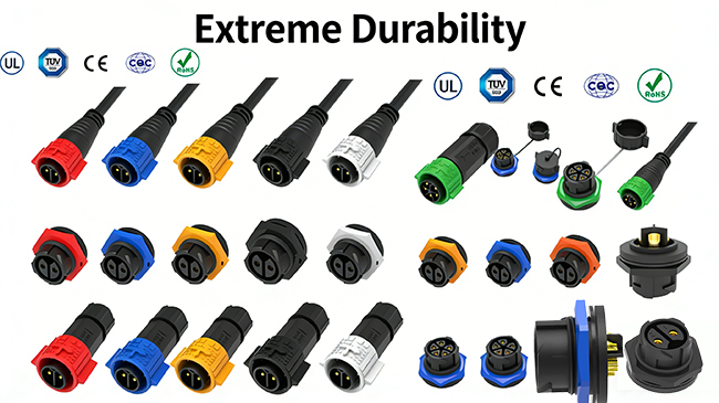 M25 3+13 Multi Pin Connectors Waterproof Panel Mount Quick Disconnect Wire Connectors