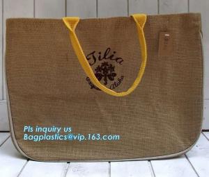 China Reusable Jute Shopping Bag With Logo Wholesale,Wholesale tote plain shopping jute bag,eco friendly small standard size f on sale