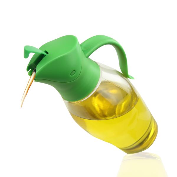 Transparent Glass Seasoning Bottles Auto Flip Function Kitchen Spice Jar