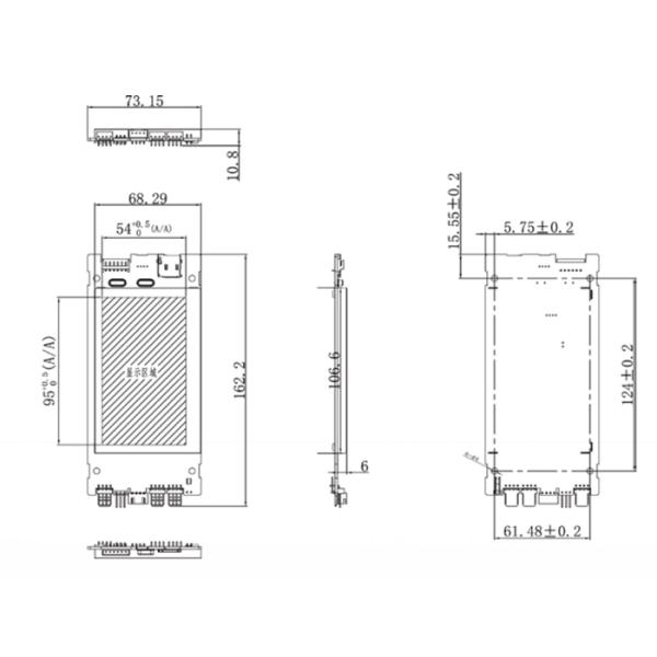 4.3 Inch LCD Display Elevator Cop Lop Support ArgB32-Bit Image Format