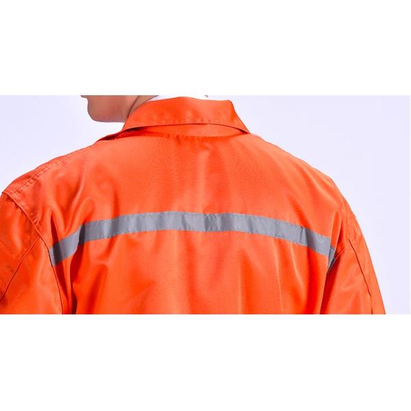 Breathable Flame Retardant Insulated Coveralls Anti - Wrinkle With Reflective Tape
