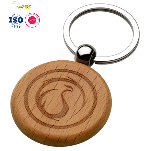 3D Printed Wooden Key Chain Personalized Soft Enamel For Souvenir Gift