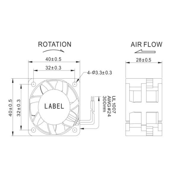 Heat Extractor Fans New Product 12V DC Mini Motors High Speed Plastic Impeller