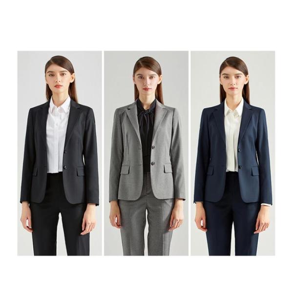 Professional Slim Fit Ladies Blazers Office Wearing Suit with Windproof Fabric Design