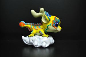 Buy cheap Lucky Symbol Chinese Dragon Toy Figures Eco - Friendly Material 9.5*8*5cm product