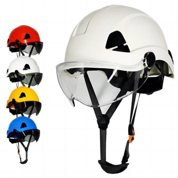 ABS Adjustable Safety Helmet with 6-Point Head Harness and 53-64cm Size for Construction and Outdoor Protection