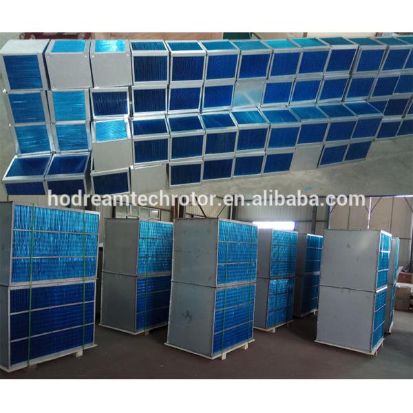 small to large airflow counterflow hydrophilic aluminium foil recuperator core