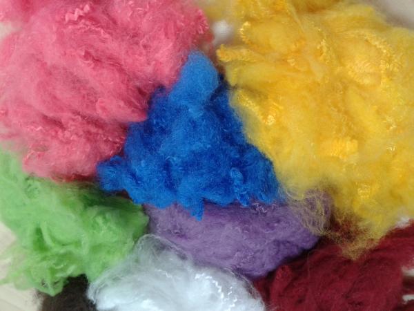 Quality Solid Recycled Polyester Staple Fiber , High Tenacity Siliconized Polyester Fibre for sale