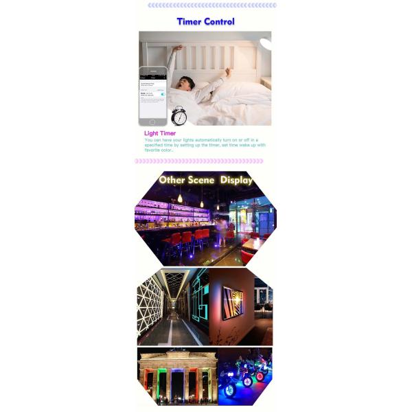 Compatibility IOS Android Color Changing Magic LED Controller LED Strip Controller With Timer Function