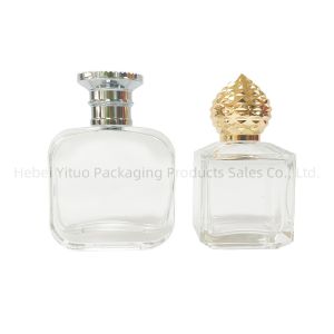 Square Perfume Bottles 50ml Transparent