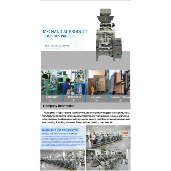 Advanced Full Automatic Multi Function Ten Heads Coffee Bean Snack Candy Rice Sugar Salt Chips Food Packaging Machine