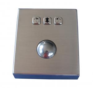 Buy cheap IP65 vandal proof stand alone metal industrial optical trackball pointing device product