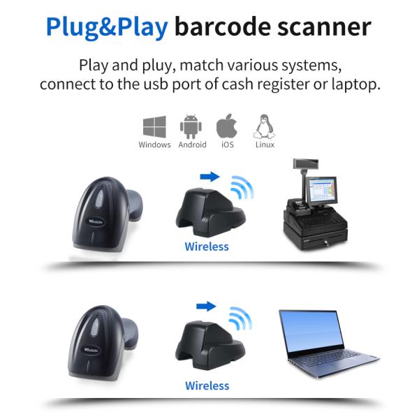 2D Wireless Inverted Data Matrix Tobacco Scan Barcode Scanner