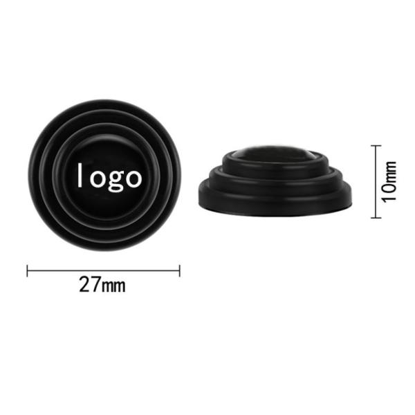 Pantone Color Silicone Shock Absorbing Pads 27x10mm For Car Door