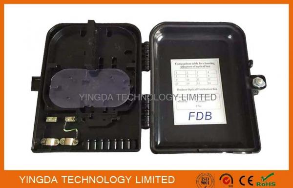 Quality 2In 16Out Fiber Access Terminal Box, Uncut Cable Termination Box for PLC Splitter Black Plastic for sale