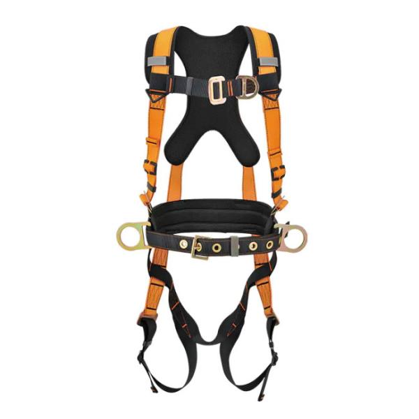 ANSI Certified Full Body Harness with 6 Point Adjustment and 25000 Pounds Breaking Strength
