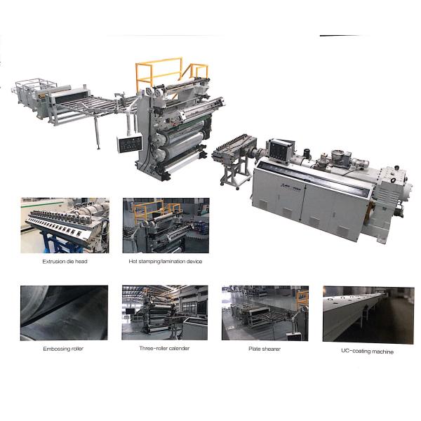 PVC Imitation Artificial Marble Making Machine Decoration With UV Coating