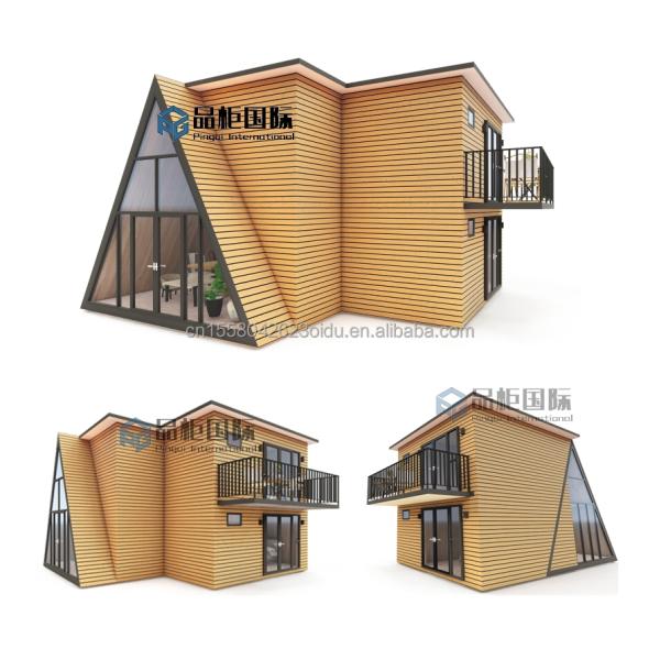 Detachable Container and Aluminum Alloy Windows CE EU Certified Modern Luxury Prefab Triangle House for Office or Warehouse