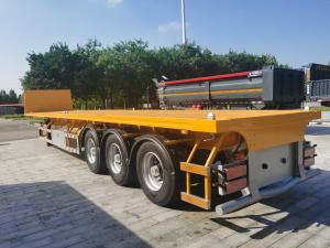 Buy cheap 3 Axle 32 Foot 40 Foot Flatbed Semi Trailer For Sale product