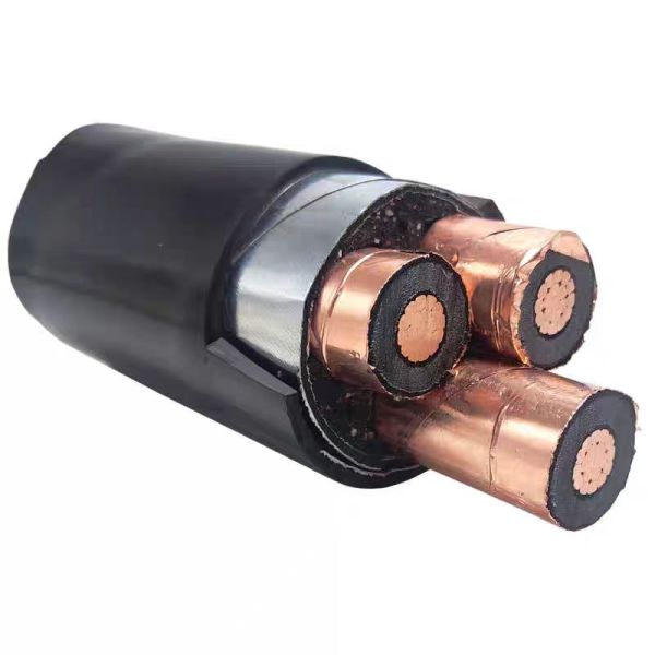 8.7/15KV Copper Conductor XLPE Insulated PVC Sheathed Power Cable 3 Core