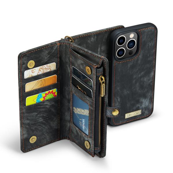 Multifunction Leather Wallet IPhone Case Shockproof Luxury Genuine Leather Case