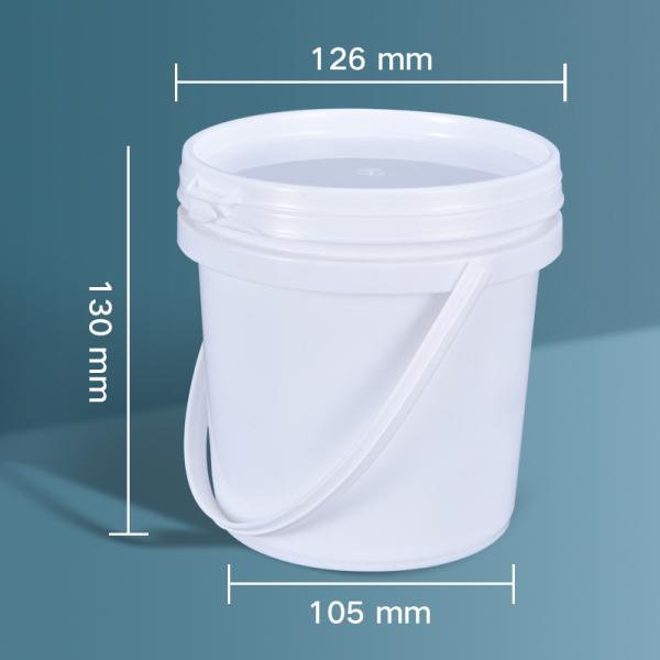 Portable 1 Liter PP Plastic Container Bucket With Lids And Handle For Sauce Pigments Storage