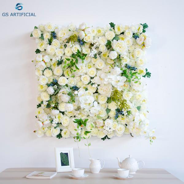 Multipurpose Artificial Flower Wall 40*60 Cm Size Romantic Atmosphere
