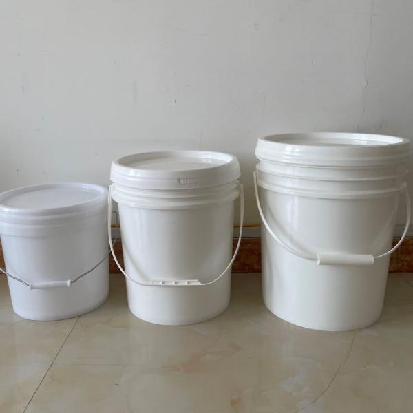 Polypropylene/HDPE Square Plastic Buckets with Lid and Handle Custom Color Printing