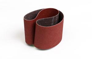 China Aluminum Oxide 75mm x 457mm Sanding Belts With Full Resin , Close Coated on sale