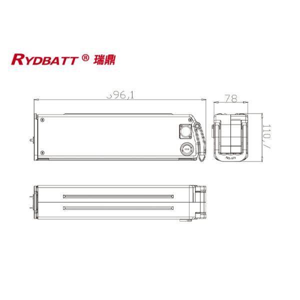 RYDBATT SSE-055(48V) Lithium Battery Pack Redar Li-18650-13S5P-48V 13Ah For Electric Bicycle Battery