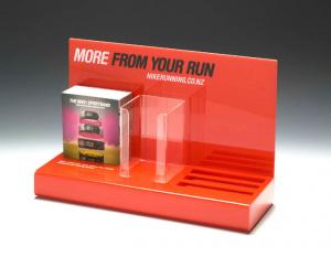 Buy cheap Fashion Retail Display Brochure Name Card Holder Red Acrylic 460*200*280 mm product